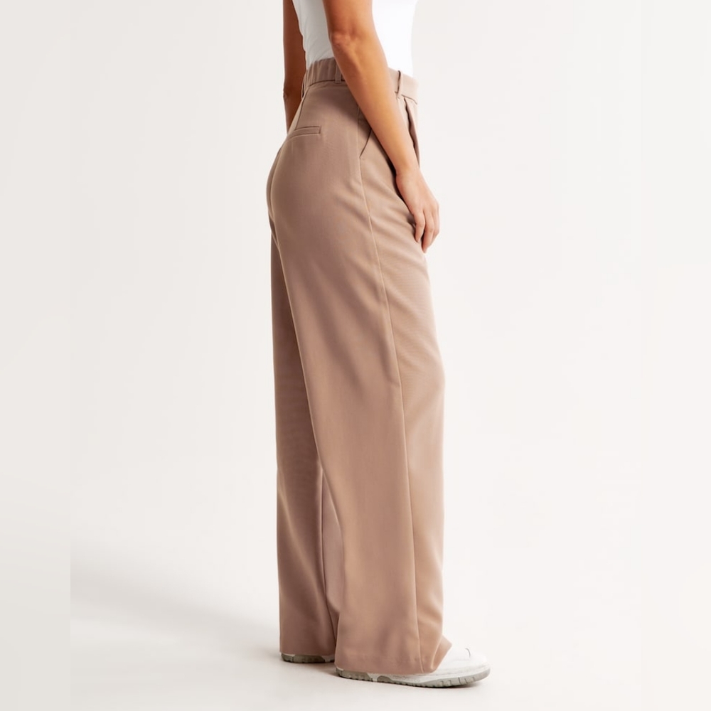 Curve Love A&F Sloane Tailored Pant, Brown 24 SHORT - Picture 5 of 10